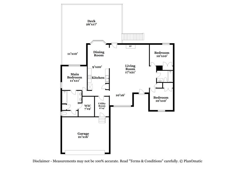 1,810/Mo, 1641 Red Bird Circle Concord, NC 28025 Floor Plan View