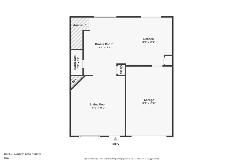 1,905/Mo, 3063 Green Apple Dr Dallas, NC 28034 Floor Plan View