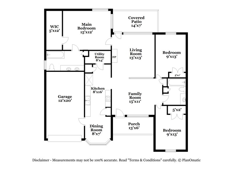 2,020/Mo, 301 Cedarcroft Drive Mooresville, NC 28115 Floor Plan View
