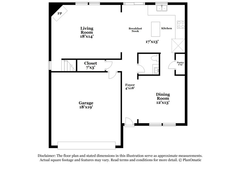 2,285/Mo, 4419 Austin Dekota Dr Charlotte, NC 28269 Floorplan View