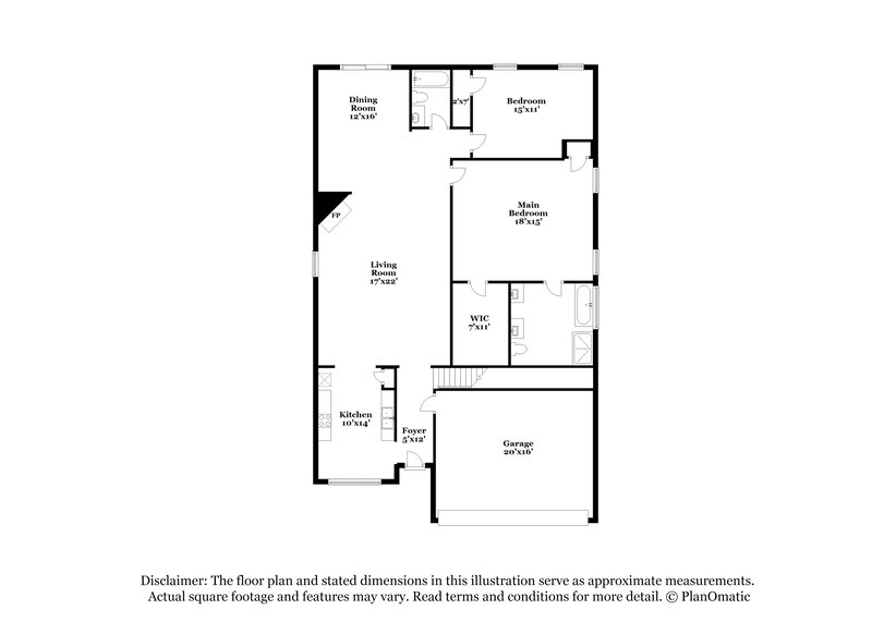 2,125/Mo, 1470 Kindred Circle Nw Concord, NC 28027 Floorplan View