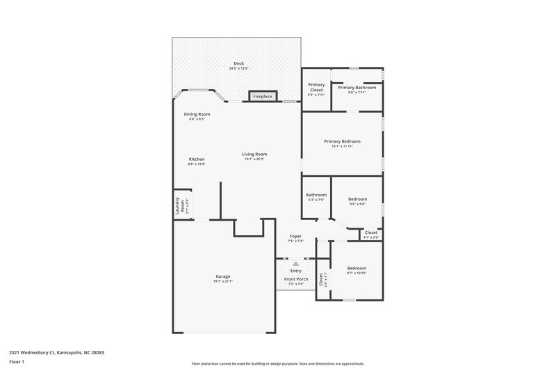 1,690/Mo, 2321 Wednesbury Ct Kannapolis, NC 28083 Floor Plan View