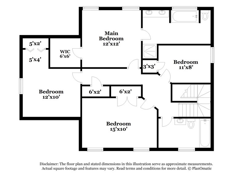 2,035/Mo, 2203 Pimpernel Rd Charlotte, NC 28213 Floor Plan View 2