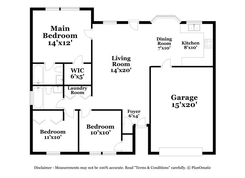 1,660/Mo, 2936 Westwinds Ct Charlotte, NC 28214 Floor Plan View