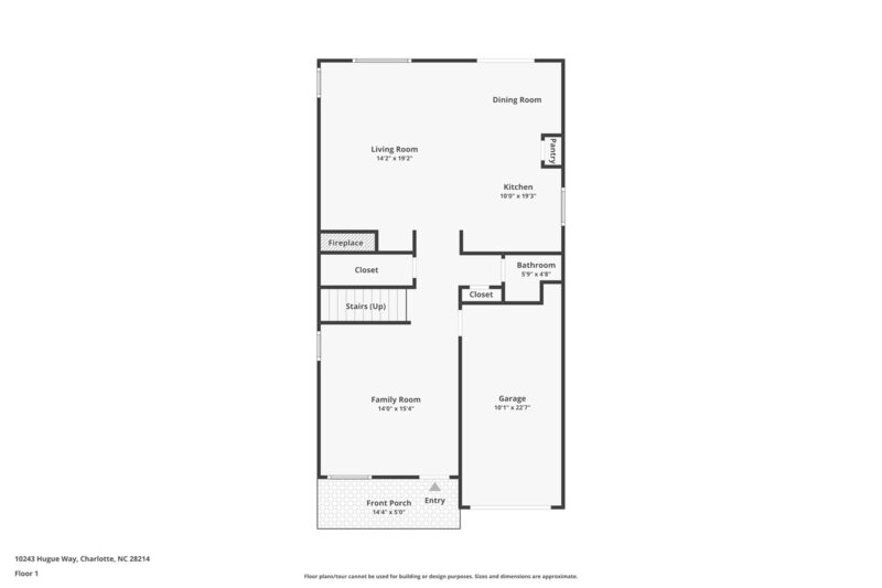 1,885/Mo, 10243 Hugue Way Charlotte, NC 28214 Floorplan View