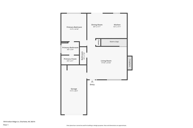1,930/Mo, 7019 Indian Ridge Ln Charlotte, NC 28214 Floor Plan View