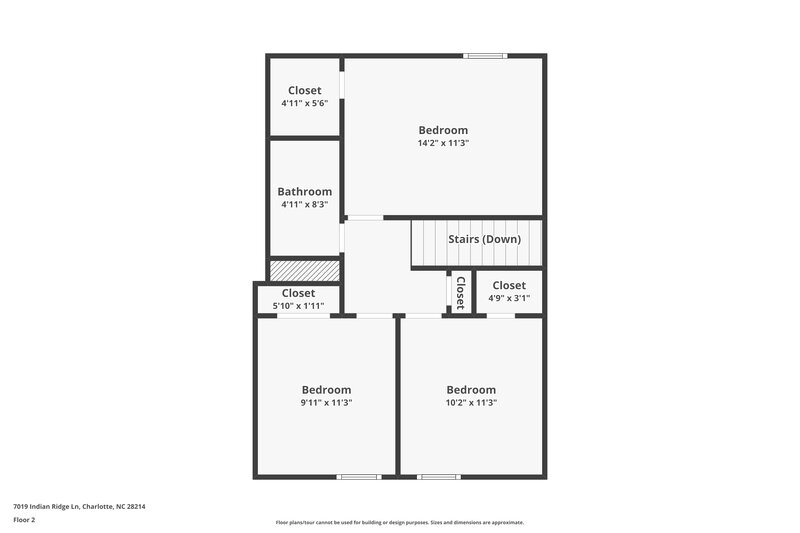 1,930/Mo, 7019 Indian Ridge Ln Charlotte, NC 28214 Floor Plan View 2