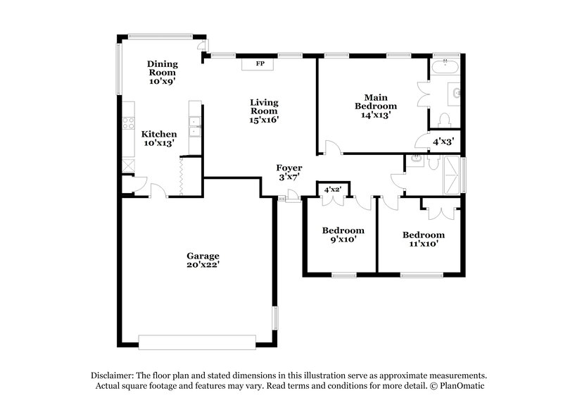 1,970/Mo, 4006 Craven Hill Dr Charlotte, NC 28216 Floor Plan View