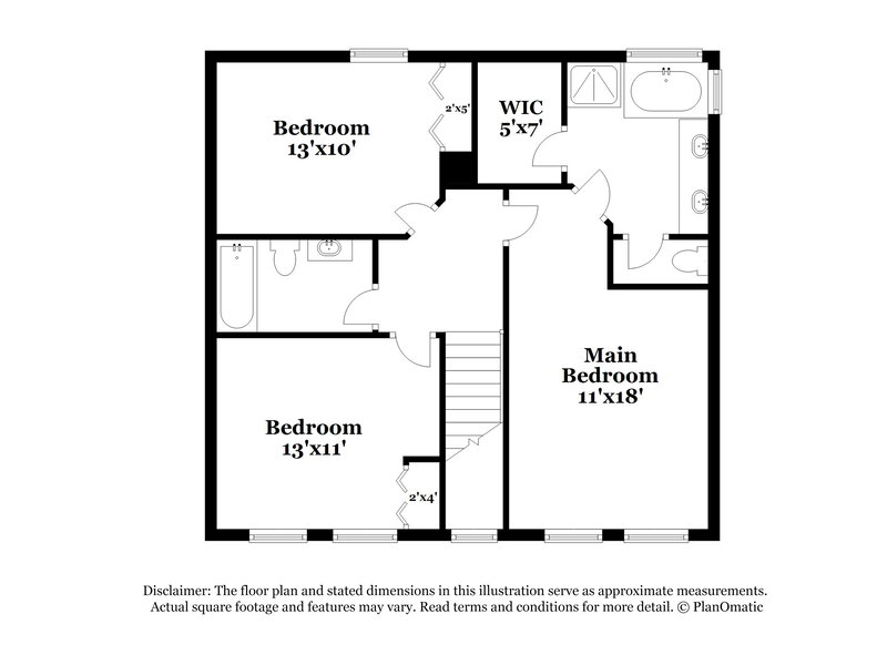 2,120/Mo, 7421 Trotter Rd Charlotte, NC 28216 Floorplan View 2