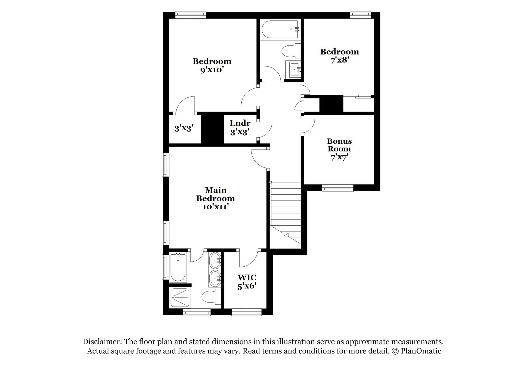 1,995/Mo, 3005 Hunters Creek Ct Charlotte, NC 28269 Floorplan View 2