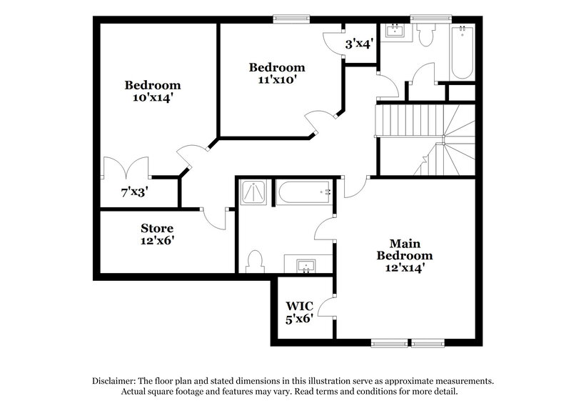 1,765/Mo, 5128 Deerton Rd Charlotte, NC 28269 Floor Plan View 2
