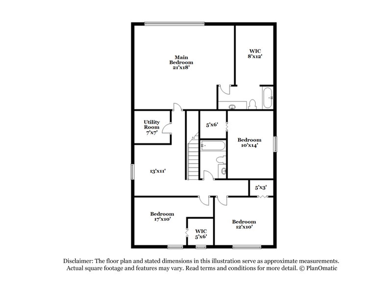 2,175/Mo, 5207 Vanhoy Ln Charlotte, NC 28269 Floor Plan View