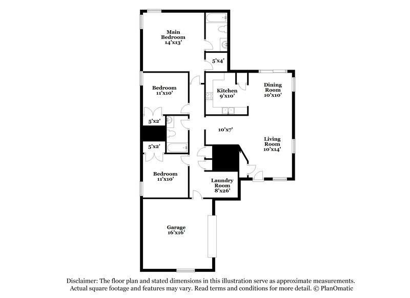 1,675/Mo, 11604 Stewarts Crossing Dr Charlotte, NC 28215 Floor Plan View
