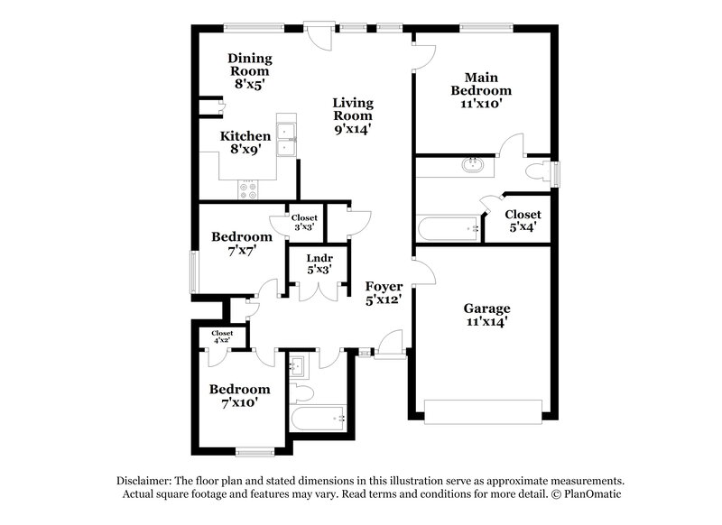 1,835/Mo, 128 Cinebar Rd Mooresville, NC 28115 Floor Plan View