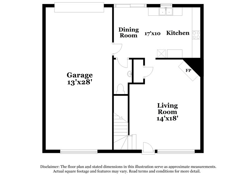 1,810/Mo, 3832 Glory St Charlotte, NC 28206 Floor Plan View