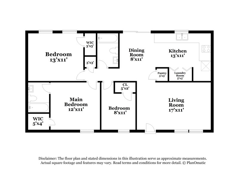1,610/Mo, 3019 Sam Drenan Rd Charlotte, NC 28205 Floorplan View