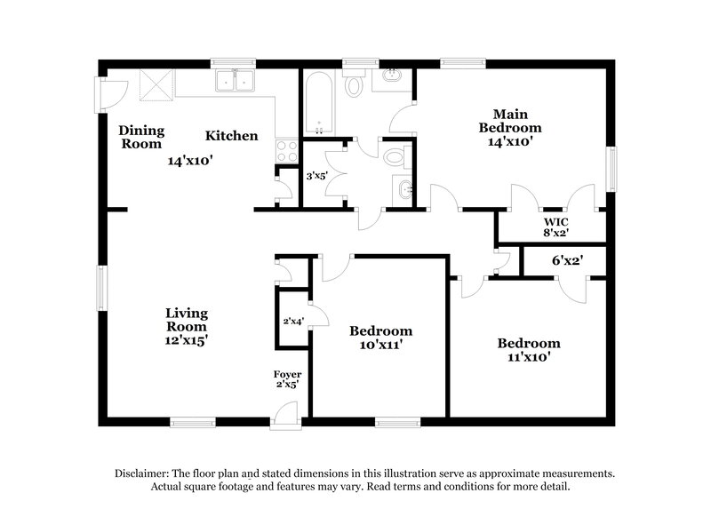 1,740/Mo, 617 Gentle Breeze Dr Charlotte, NC 28273 Floor Plan View