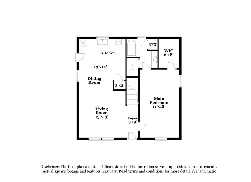 1,760/Mo, 3613 Ellington St Charlotte, NC 28211 Floor Plan View