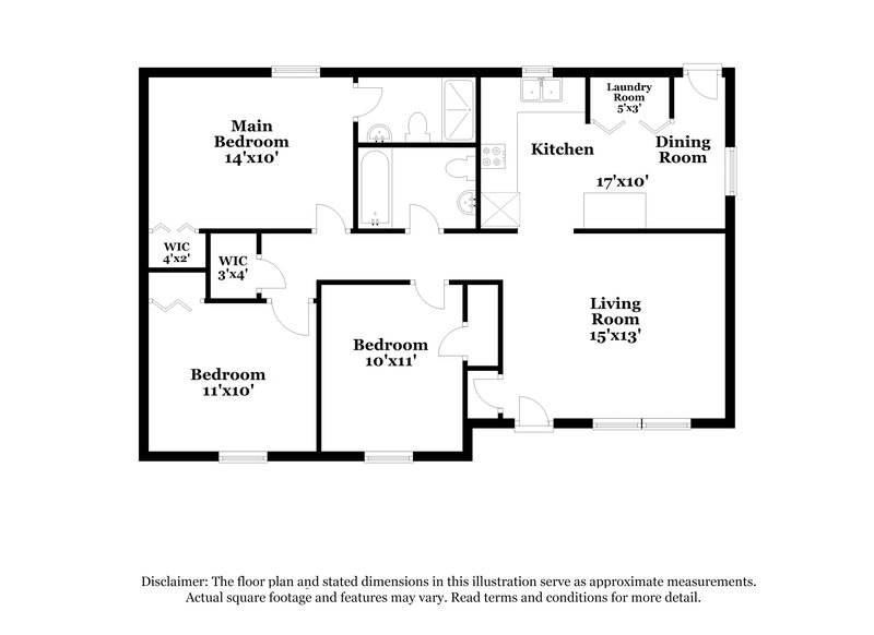 1,650/Mo, 8024 Gera Emma Dr Charlotte, NC 28215 Floor Plan View