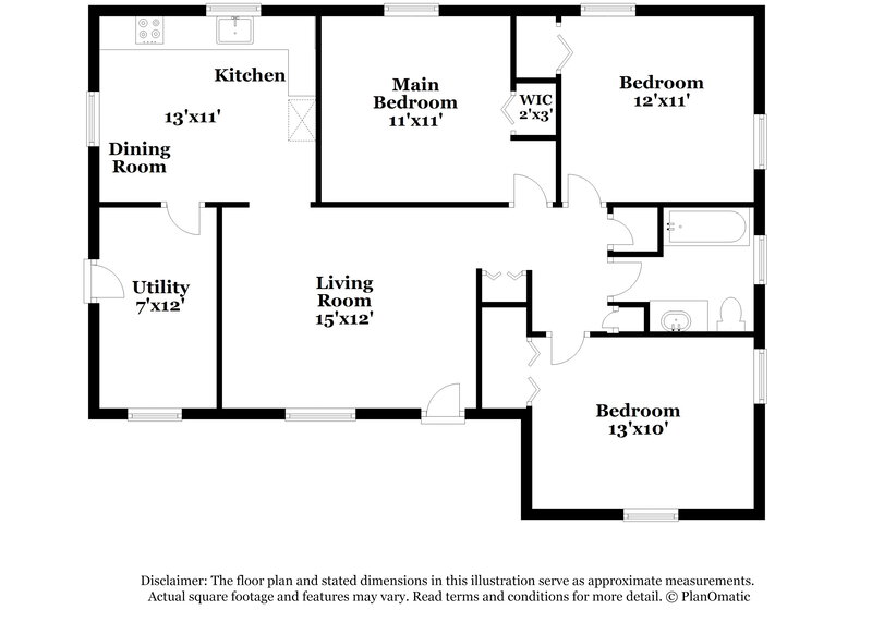 1,690/Mo, 323 Huntsmoor Dr Charlotte, NC 28217 Floor Plan View