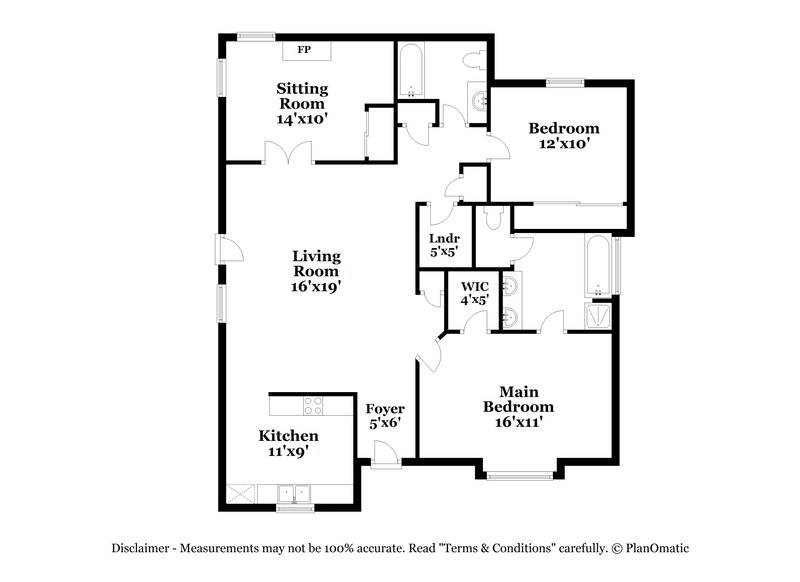 1,775/Mo, 3836 Bullard St Charlotte, NC 28208 Floor Plan View