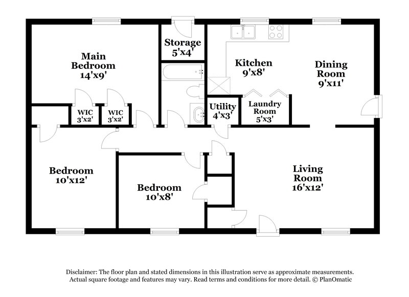1,665/Mo, 824 Big River Rd Charlotte, NC 28216 Floor Plan View