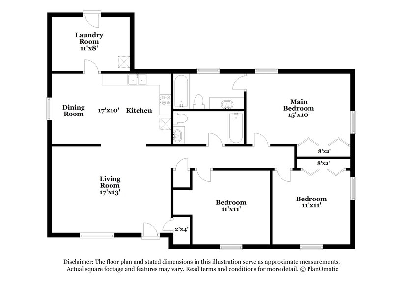 1,655/Mo, 6216 Bonnybrook Ln Charlotte, NC 28212 Floorplan View