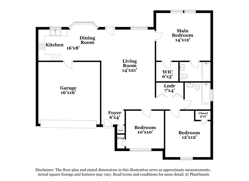 1,675/Mo, 1939 Dietrich Ln Charlotte, NC 28262 Floor Plan View