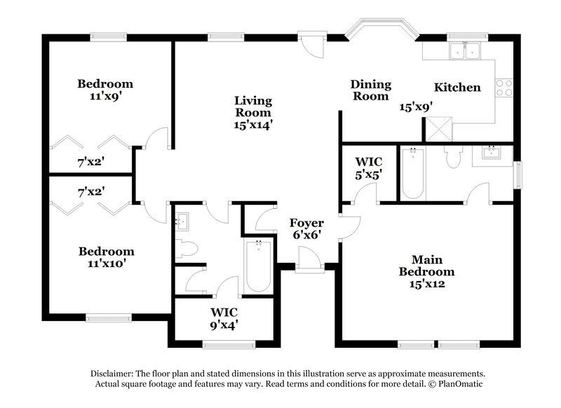 1,725/Mo, 7118 Rumple Rd Charlotte, NC 28262 Floor Plan View
