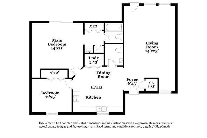1,525/Mo, 6840 Delta Lake Dr Charlotte, NC 28215 Floor Plan View