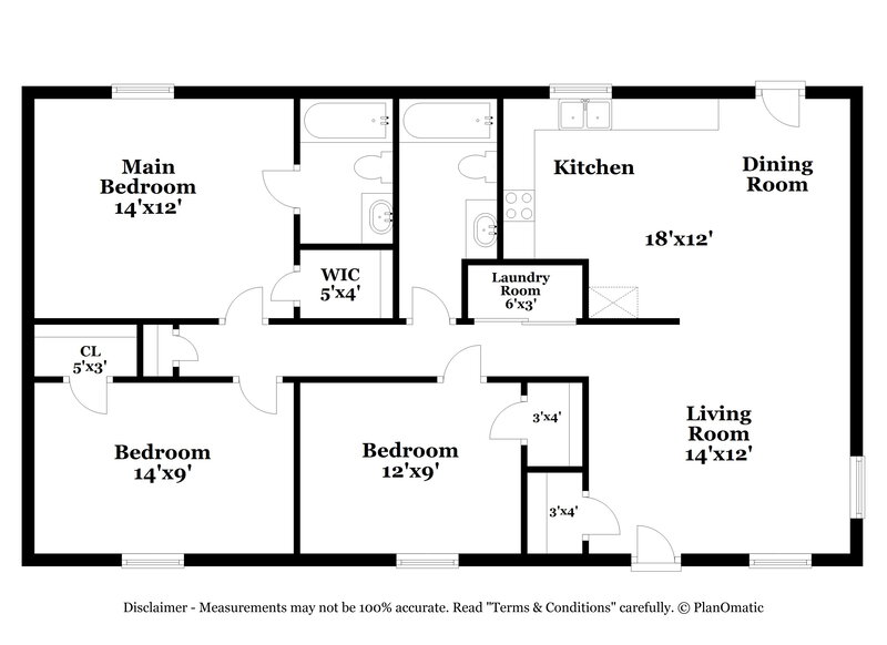 1,685/Mo, 103 Doree Ln Crouse, NC 28033 Floorplan View
