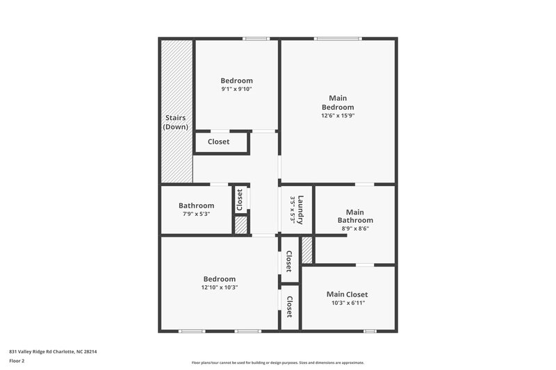 2,780/Mo, 831 Valley Ridge Rd Charlotte, NC 28214 Floor Plan View 2