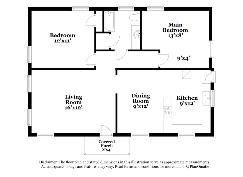 1,665/Mo, 2400 Morton St Charlotte, NC 28208 Floor Plan View