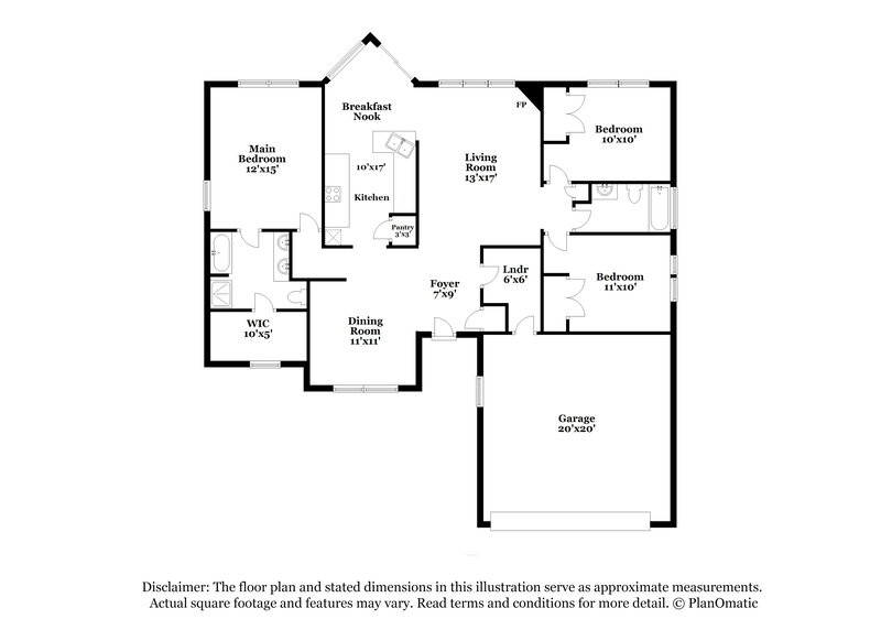 1,860/Mo, 2400 Celosia Dr Charlotte, NC 28262 Floorplan View