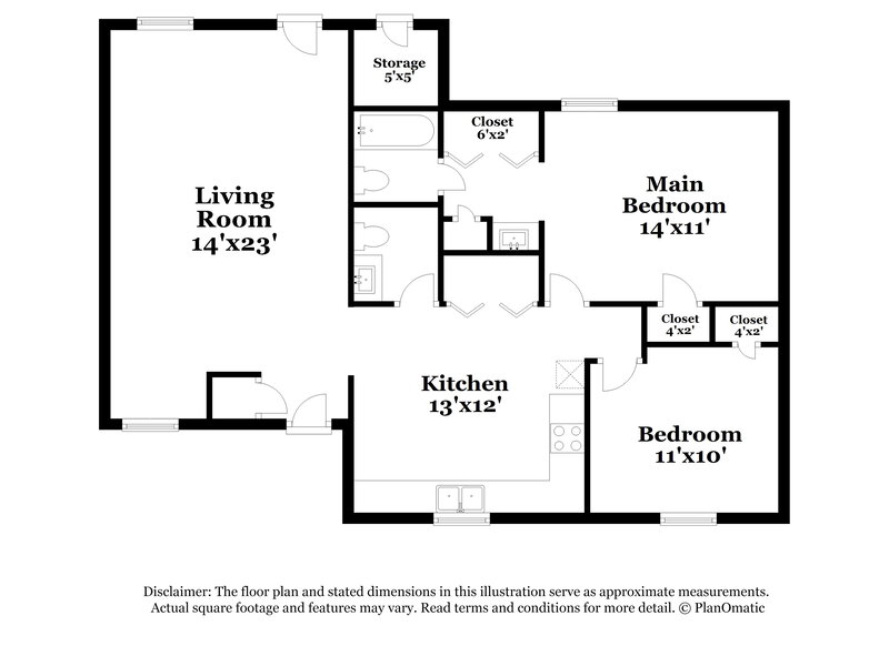 1,520/Mo, 6912 Delta Lake Dr Charlotte, NC 28215 Floor Plan View