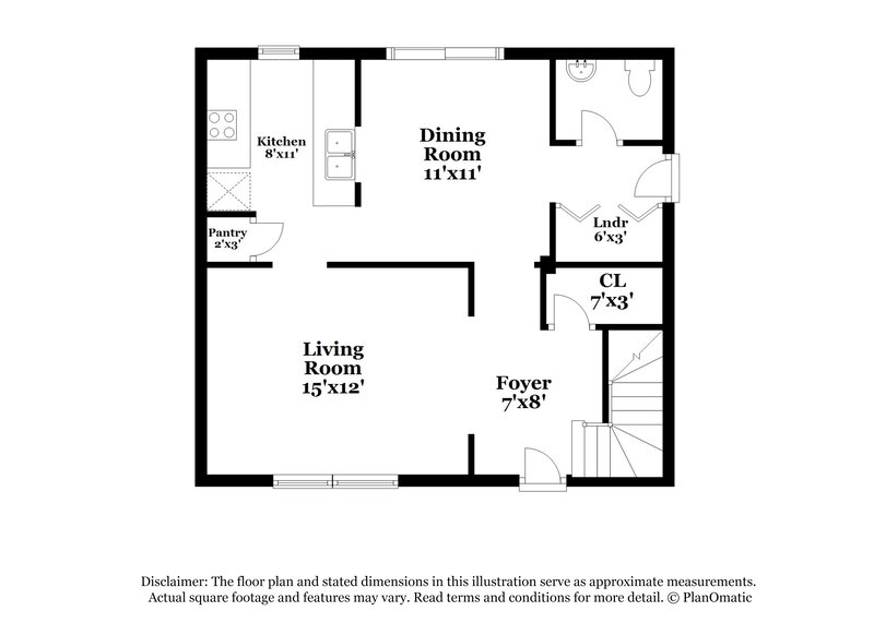 1,645/Mo, 6803 Campbell Burn Ct Charlotte, NC 28212 Floor Plan View