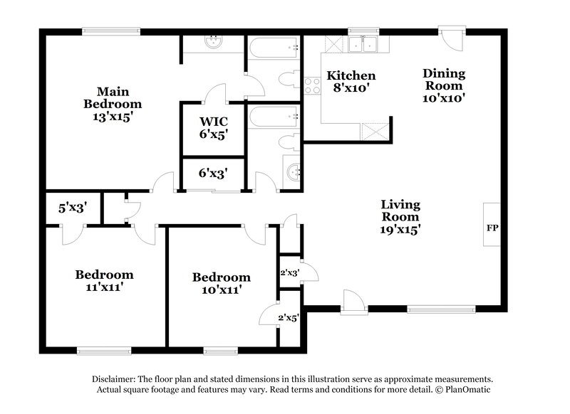 1,760/Mo, 10623 Canyon Rd N Charlotte, NC 28214 Floor Plan View
