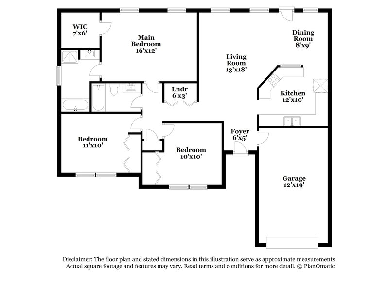 1,695/Mo, 1313 Grass Meadows Ct Charlotte, NC 28216 Floor Plan View