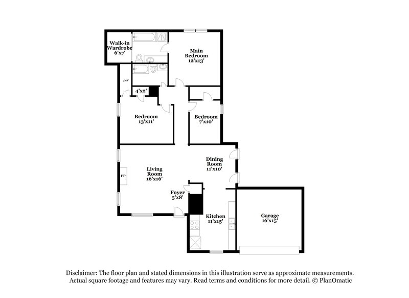 1,970/Mo, 7434 Autumn Trail Dr Charlotte, NC 28213 Floor Plan View