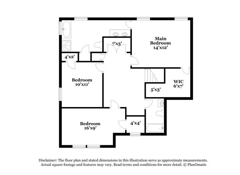 2,115/Mo, 7820 Montbrook Dr Charlotte, NC 28214 Floor Plan View 2