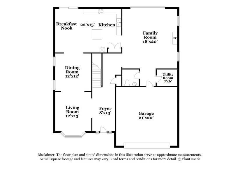 2,250/Mo, 4426 Oakburn Dr Charlotte, NC 28269 Floor Plan View