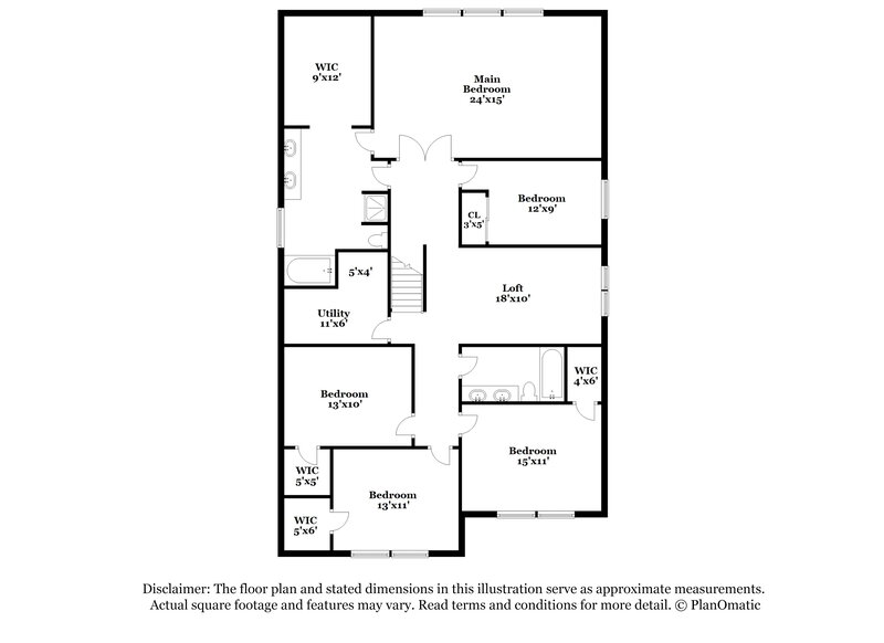 2,530/Mo, 4803 Reinbeck Dr Charlotte, NC 28269 Floorplan View 2