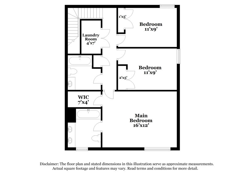 1,825/Mo, 7802 Mcgarry Trl Charlotte, NC 28214 Floor Plan View 2