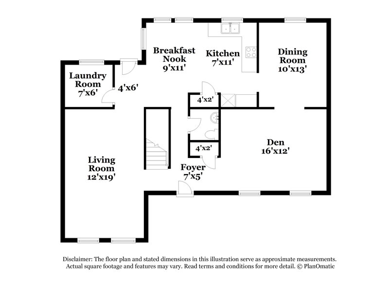 2,045/Mo, 5708 Running Wood Lane Charlotte, NC 28215 Floor Plan View