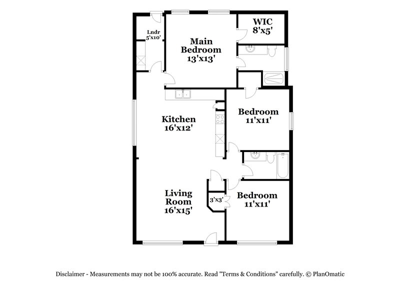 1,595/Mo, 2649 Melchor St Kannapolis, NC 28083 Floor Plan View