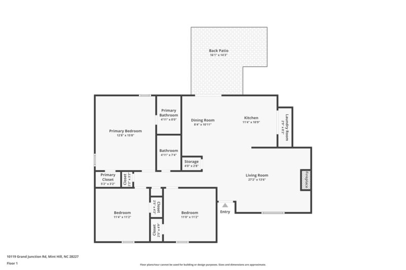 1,890/Mo, 10119 Grand Junction Rd Charlotte, NC 28227 Floorplan View