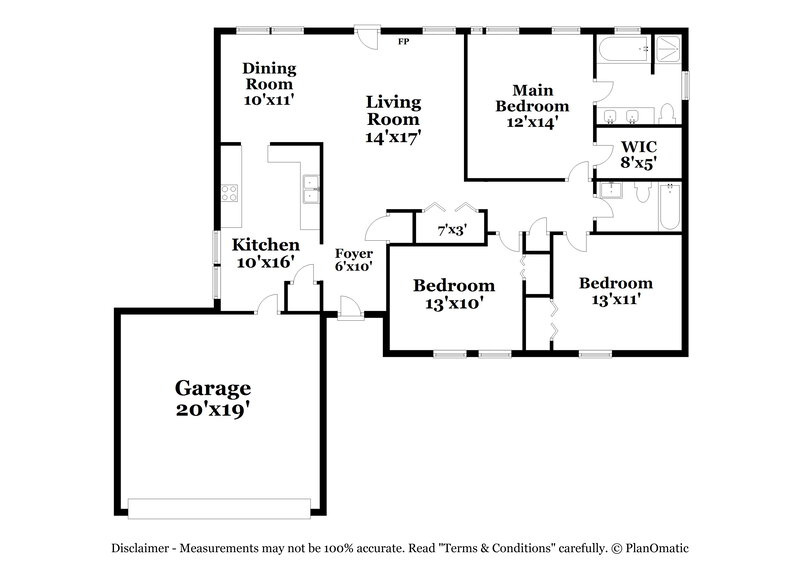 2,090/Mo, 14318 Chenault Drive Huntersville, NC 28078 Floor Plan View