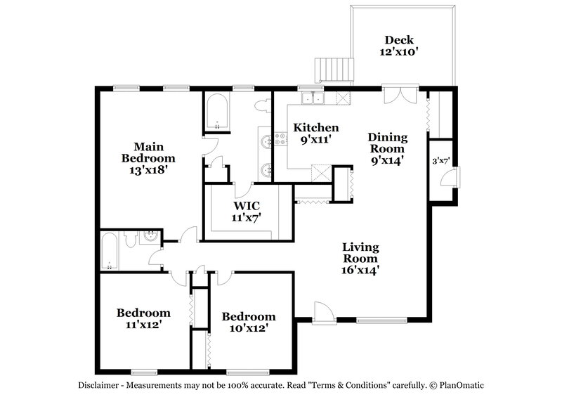1,905/Mo, 6319 Fresh Wind Ave Charlotte, NC 28212 Floor Plan View