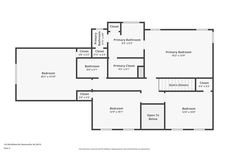 2,180/Mo, 112 Old Willow Rd Mooresville, NC 28115 Floor Plan View 2