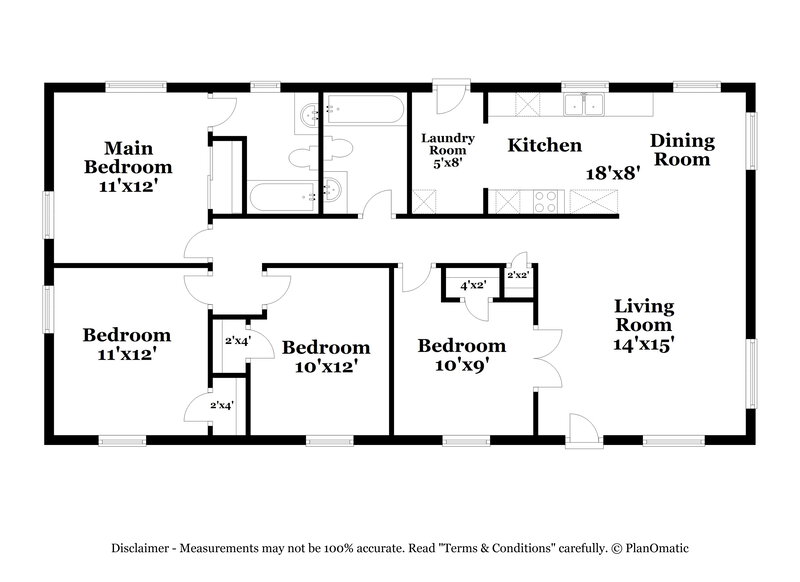 1,695/Mo, 1113 Green Circle Dr Gastonia, NC 28054 Floor Plan View